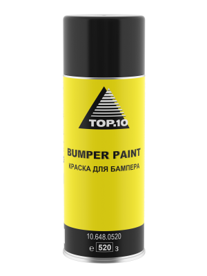 Краска для бампера гладкая чёрная TOP.10 BUMPER PAINT (520 мл)