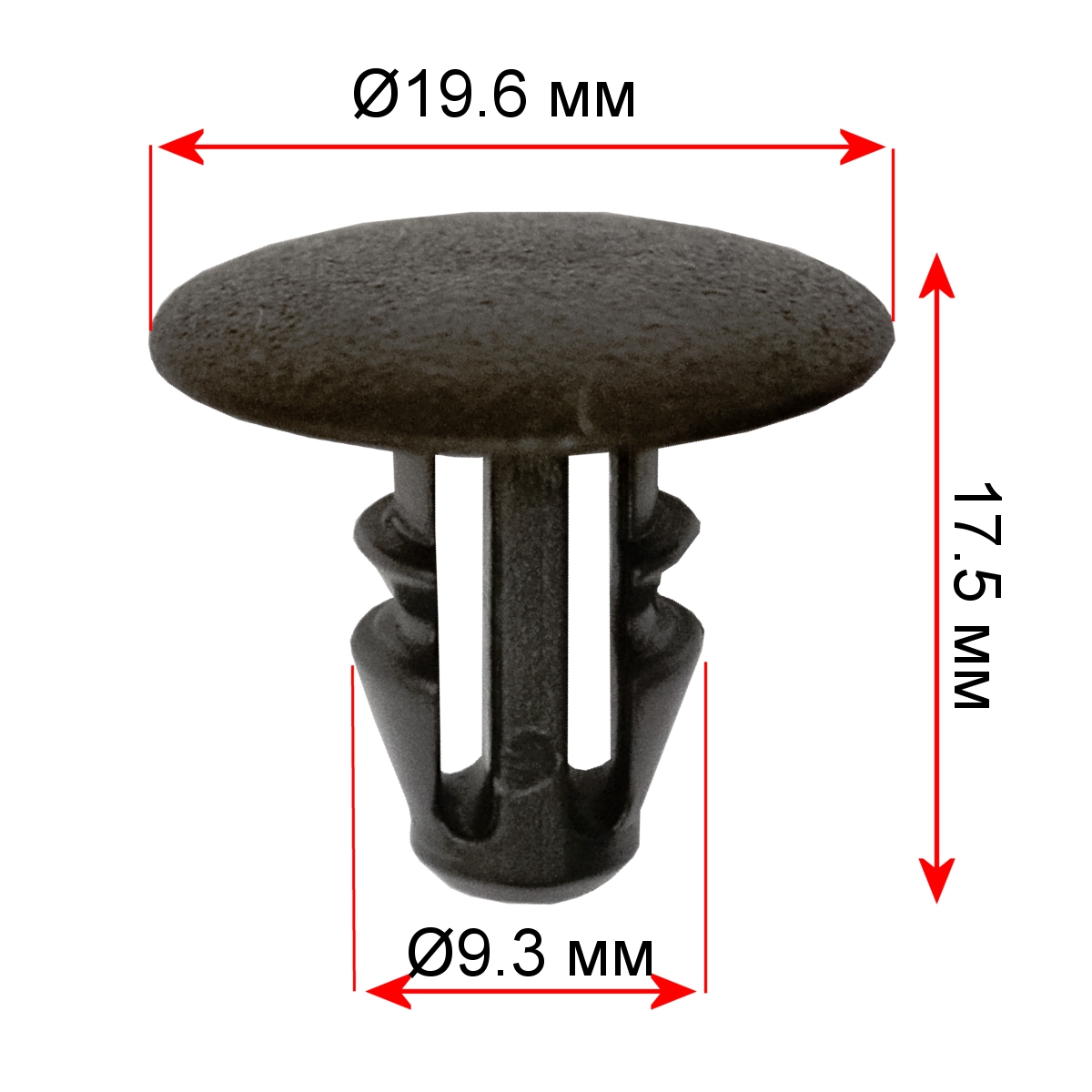 Крепление универсальное CP11018 9.3x19.3x17.5 мм (200 шт.)