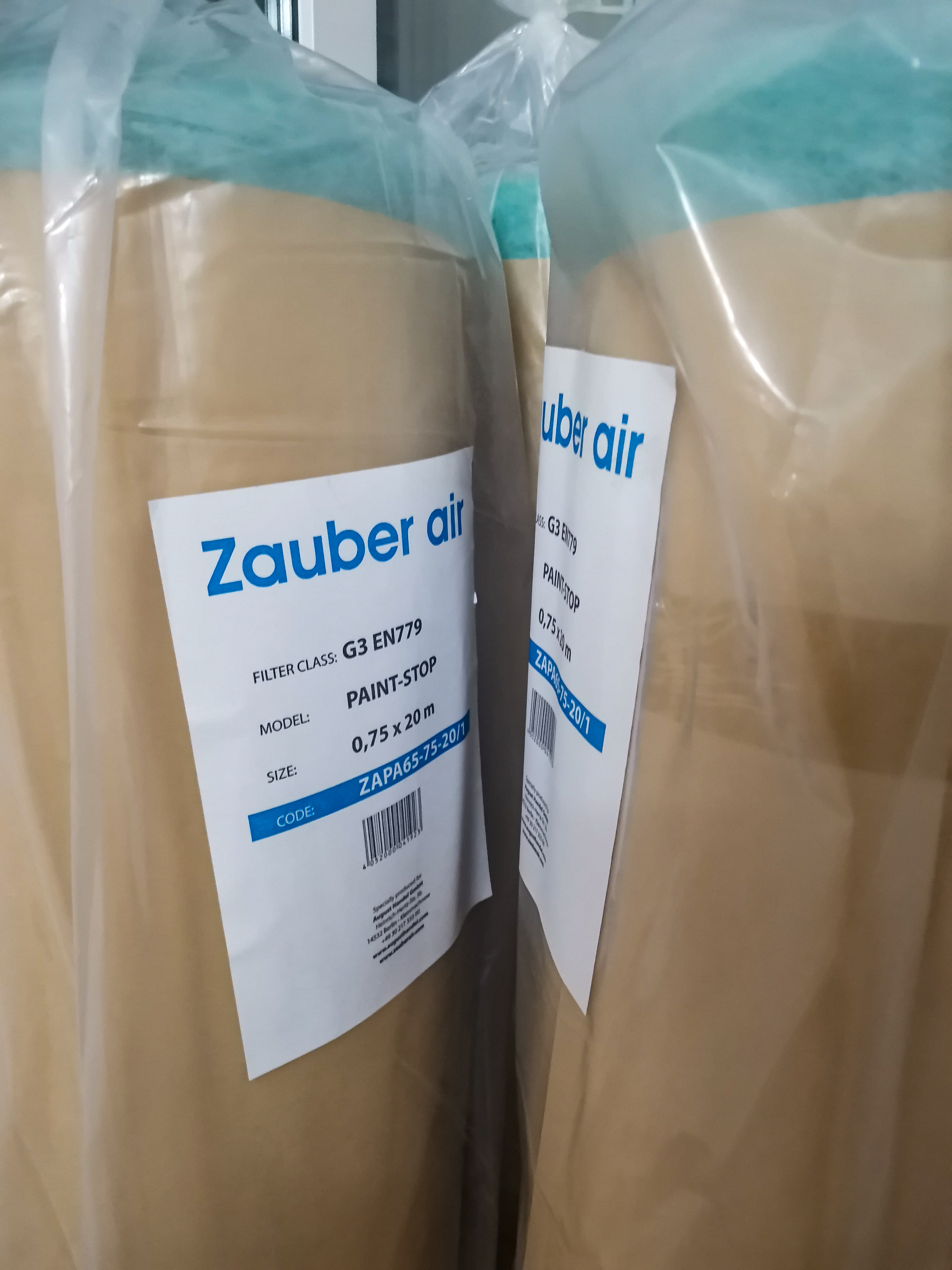 Фильтр напольный 20х0.75 м класса G3 Zauber Air толщина 65 мм