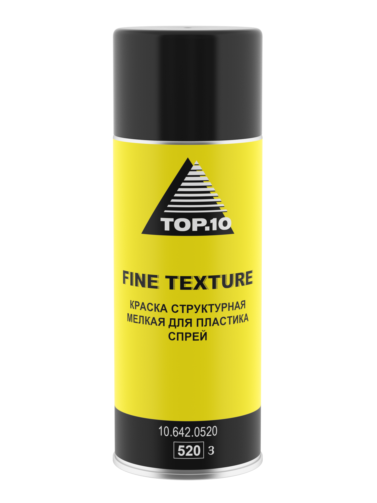 Краска структурная тонкая для пластика TOP.10 FINE TEXTURE (520 мл)